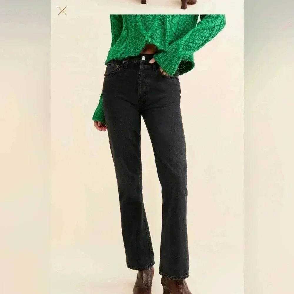 Agolde Agolde Mid Rise Relaxed Boot Jeans